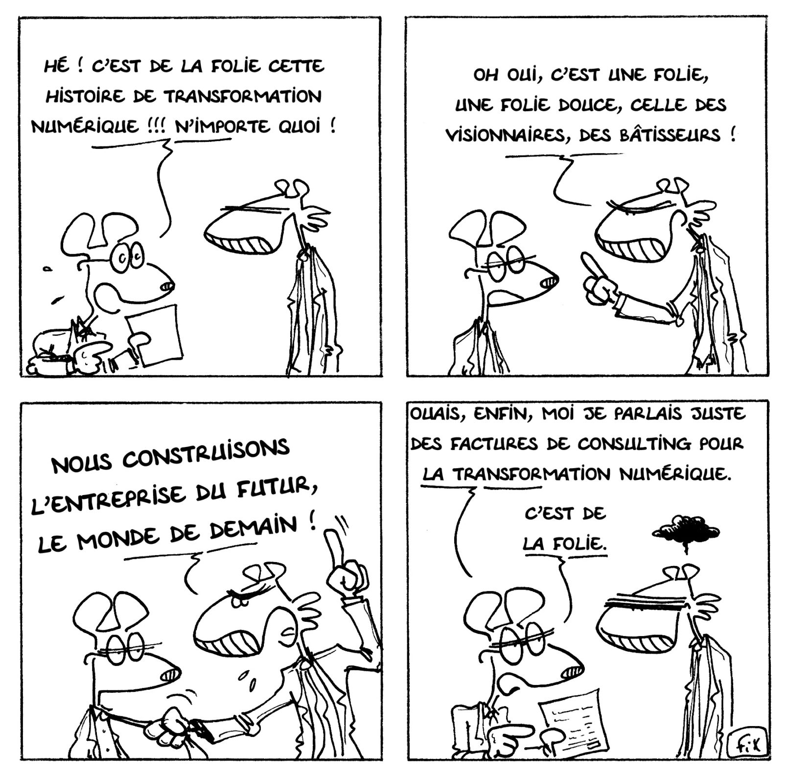 Transformation numérique... la folie. - Fix - Le blog du dessinateur Fix